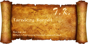 Tarnóczy Kornél névjegykártya